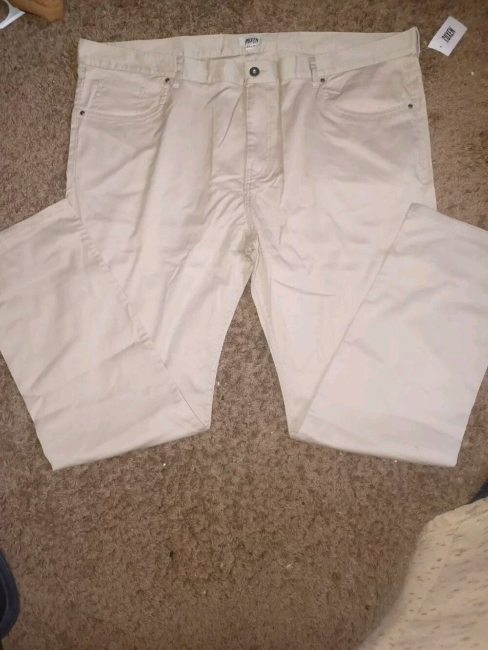 Ruxen  pants mens 44 x 32 performance Tan Golf  / Skateboarding Slacks NWT